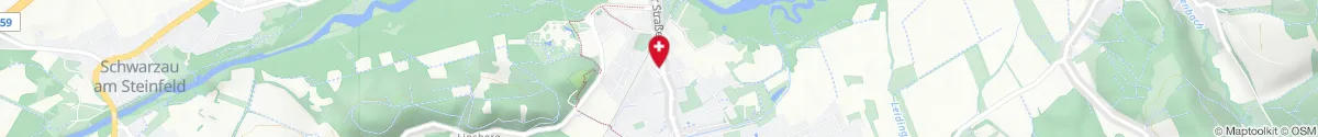 Kartendarstellung des Standorts für Apotheke Bad Erlach in 2822 Bad Erlach